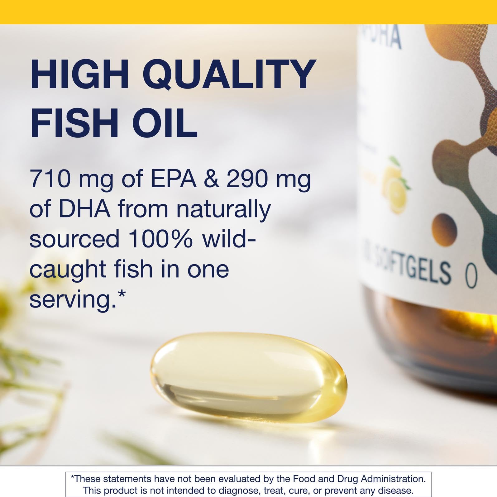 Metagenics OmegaGenics EPA-DHA 1000 mg - High Potency Omega-3 Fish Oil Supplement for Heart, Brain & Joint Health* - Sustainably Sourced - 60 Softgels - Available at All In One Marketplace Canada