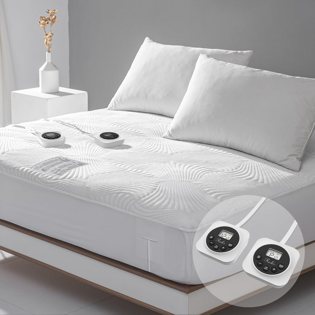Heated Mattress Pad Queen, 3D Air Fabric, Preheat & Memory for Cold Winter 🍁 All In One Marketplace Canada