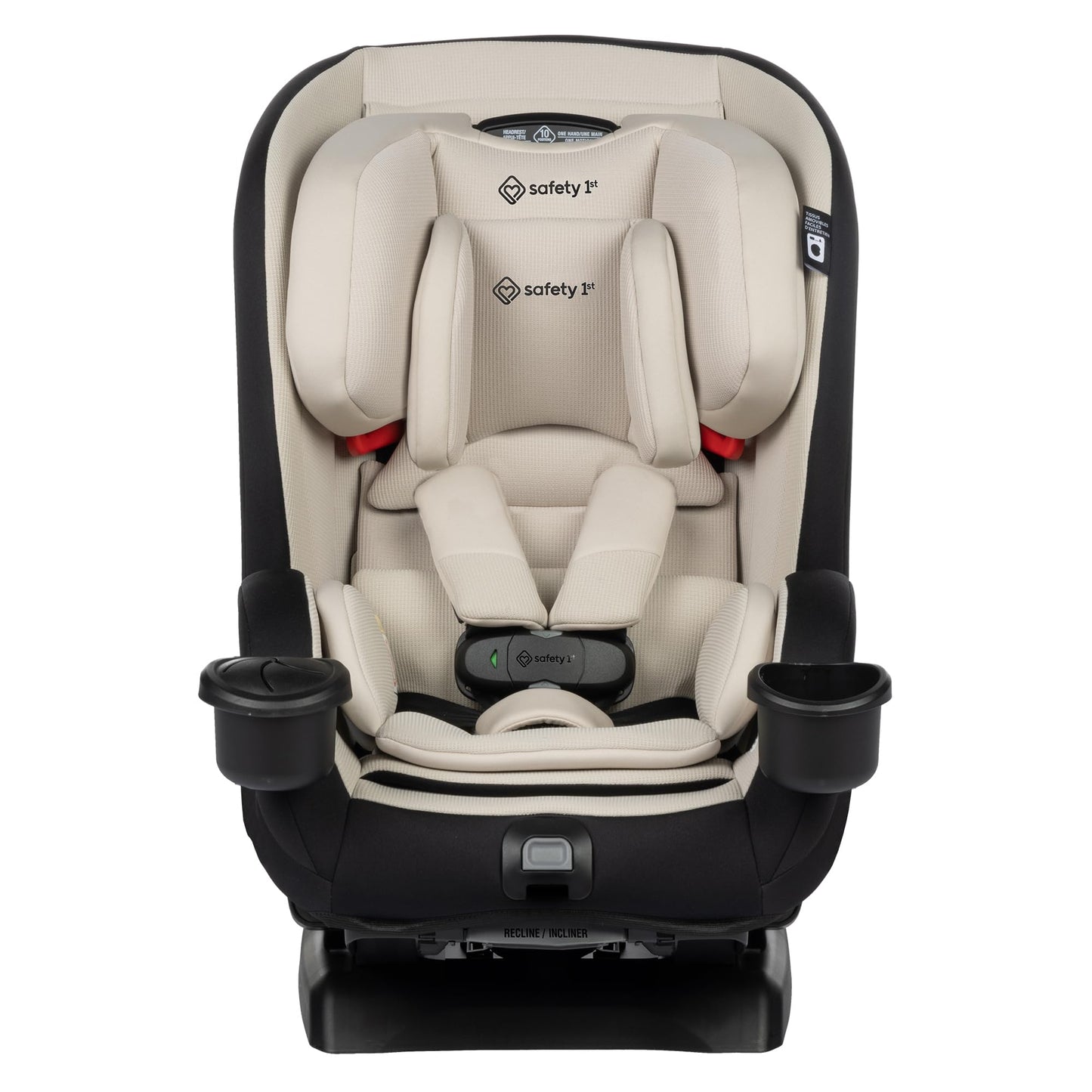 Safety 1st EverSlim 4-in-1 Convertible All-in-One Car Seat, infant to toddler, rear and forward facing, booster mode, backless booster, Fits 3 across, Washable seat, Birth to 10 years, Dunes Edge 🍁 All In One Marketplace Canada
