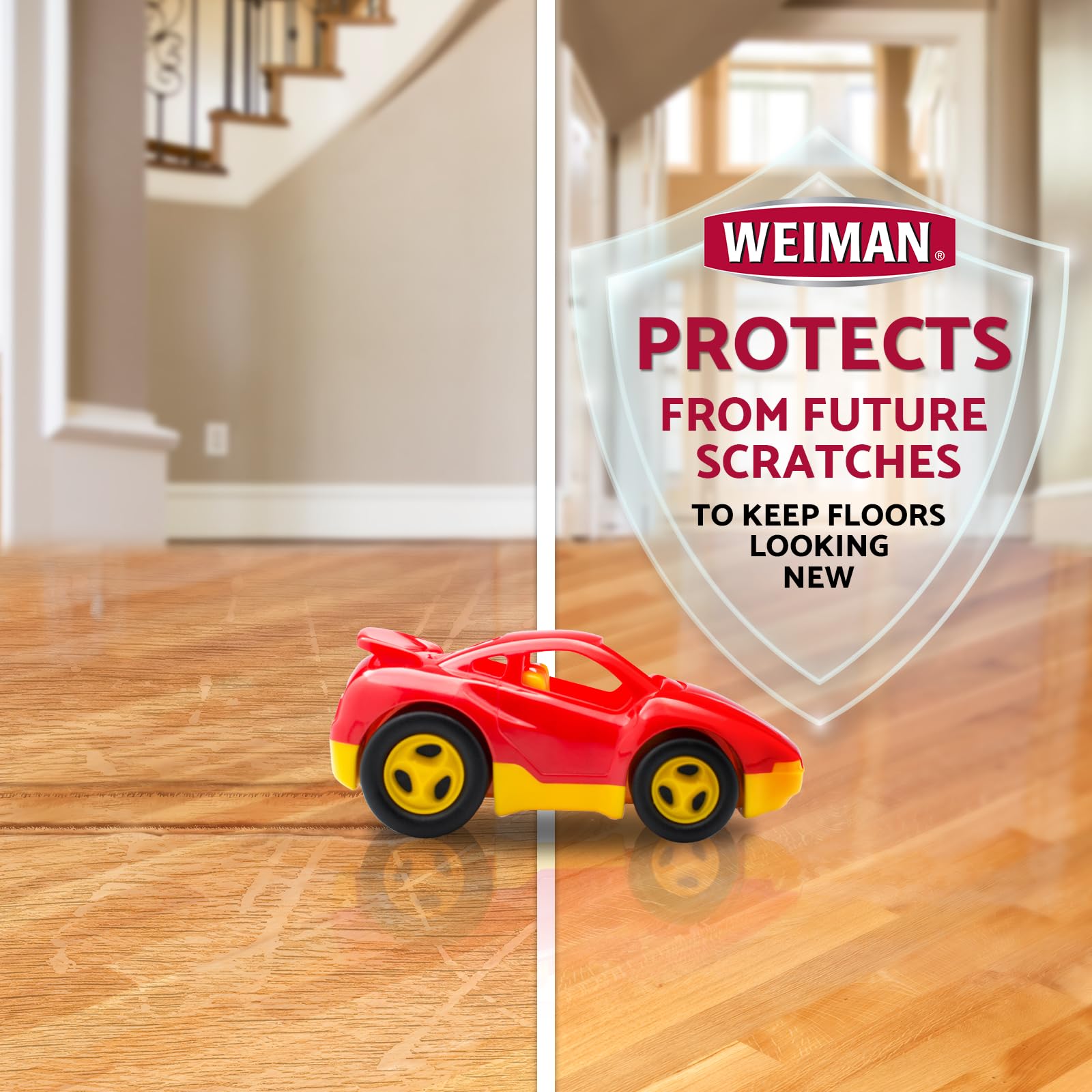 Weiman Wood Floor Polish and Restorer 32 Ounce (2 Pack) - High-Traffic Hardwood Floor, Natural Shine, Removes Scratches, Leaves Protective Layer - Available at All In One Marketplace Canada