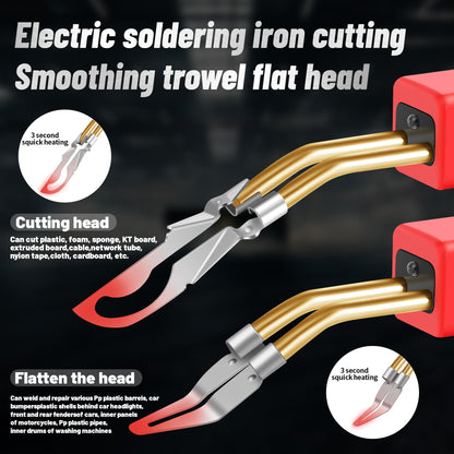 Upgraded 220W Plastic Welder, 2 in 1 Plastic Welding Repair Welder Kit 1000PCS Hot Stapler Soldering Gun with 100PCS Plastics Welding Rods Car Bumper Repair Kit for Most Plastics Repair - Available at All In One Marketplace Canada