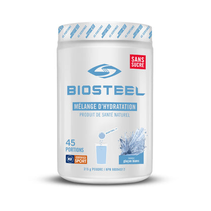 BioSteel Electrolyte Hydration Mix, White Freeze, 45 Servings