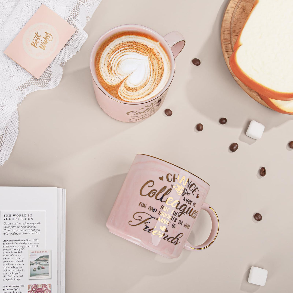 Coworker Leaving Gifts for Women, 14oz Funny Coworkers Mug with Gold Print 🍁 All In One Marketplace Canada