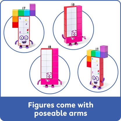hand2mind Numberblocks Friends Seventeen and Eighteen Pack