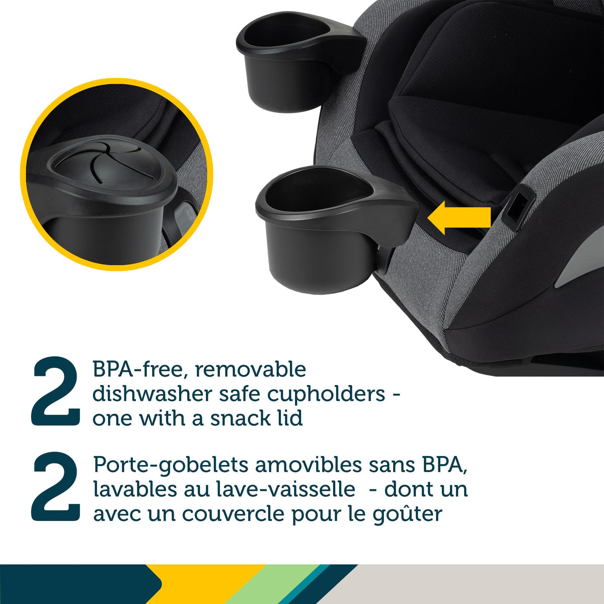Siège d'auto tout-en-un convertible 4-en-1 EverSlim de Safety 1st - Black Beauty