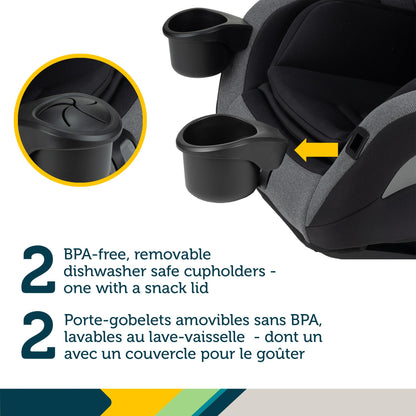Siège d'auto tout-en-un convertible 4-en-1 EverSlim de Safety 1st - Black Beauty