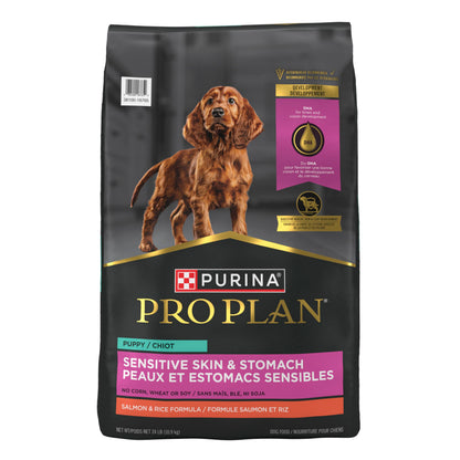Purina Pro Plan Dry Puppy Food, Development Sensitive Skin & Stomach Salmon & Rice - 10.9 kg Bag (1 Pack) Pro Plan