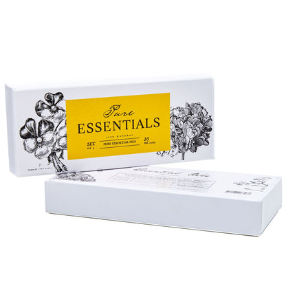 Essential Oils by Pure Essentials Aromatherapy Set - 6 x 10ML Oils for Diffusers, Home Care, Candle Making Scents, Fragrance, Humidifiers, Gifts - Peppermint, Tea Tree, Lavender, Eucalyptus, Orange 🍁 All In One Marketplace Canada