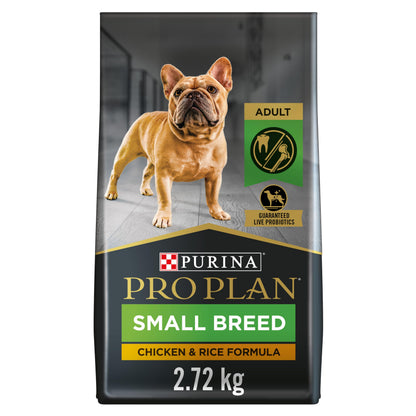 Purina Pro Plan Dry Dog Food, Specialized Small Breed Chicken & Rice - 2.72 kg Bag (1 Pack) Pro Plan