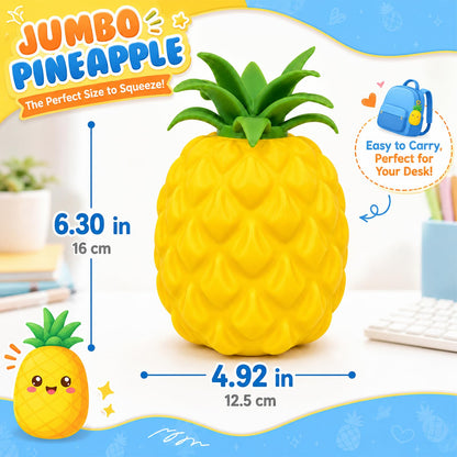 6.7in Jumbo Pineapple Squishy Toys,Squeeze Sensory Fidget Novelty Toys for Stress & Anxiety Relief,Christmas Birthday White Elephant Gifts Party Favors 🍁 All In One Marketplace Canada