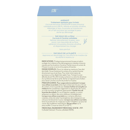 Aveeno Soothing Bath Treatment, Eczema, Dry Skin Relief, Colloidal Oatmeal Bath, Cleanser, Fragrance Free, 8-pack, 42 gram - Available at All In One Marketplace Canada