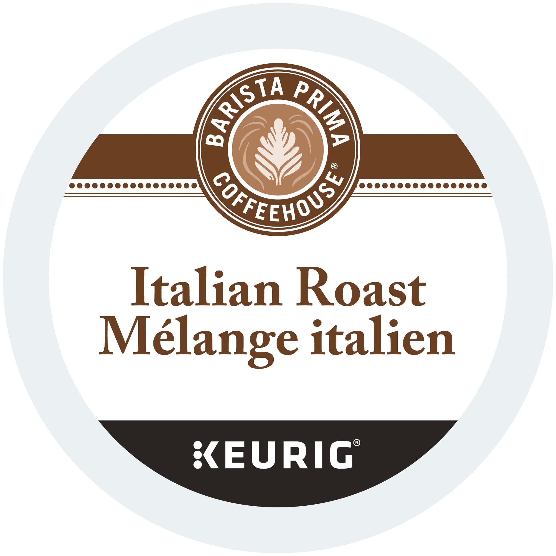 Barista Prima Italian Roast K-Cup Pods - 24 Pack for Keurig Brewers