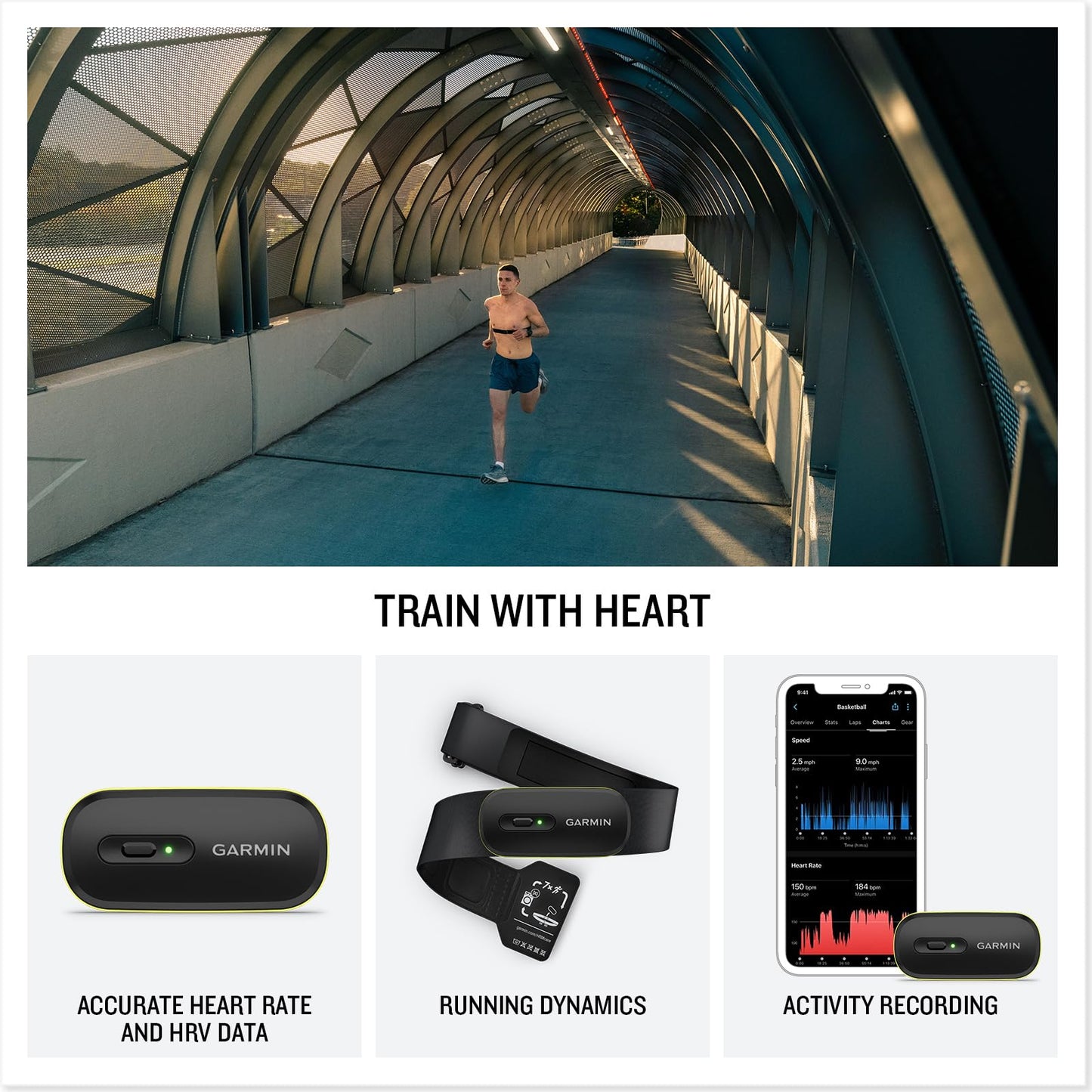 Garmin® HRM 600 Premium Heart Rate Monitor, Accurate Heart Rate and HRV Data, Running Dynamics, Stand-Alone Activity Recording, M-XL 🍁 All In One Marketplace Canada