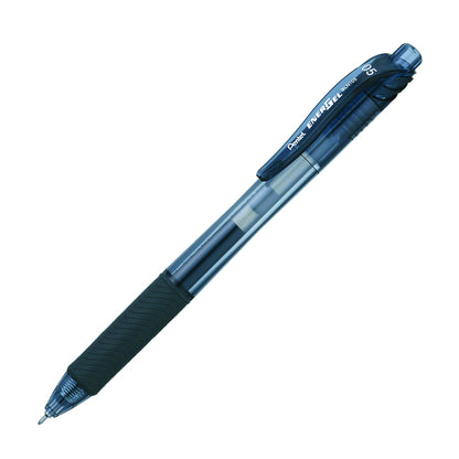 Pentel EnerGel X Retractable Gel Pen, 0.5mm Needle Tip, Black Ink, 12PK