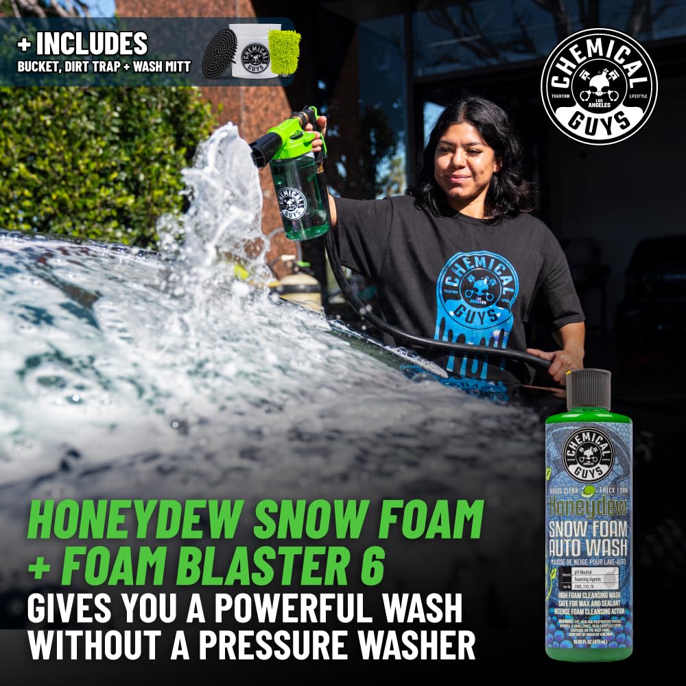 Chemical Guys 14-Piece Arsenal Builder Car Wash Kit with Foam Gun, Bucket and (5) 473 ml Car Care Cleaning Chemicals (Works w/Garden Hose) 🍁 All In One Marketplace Canada Chemical Guys