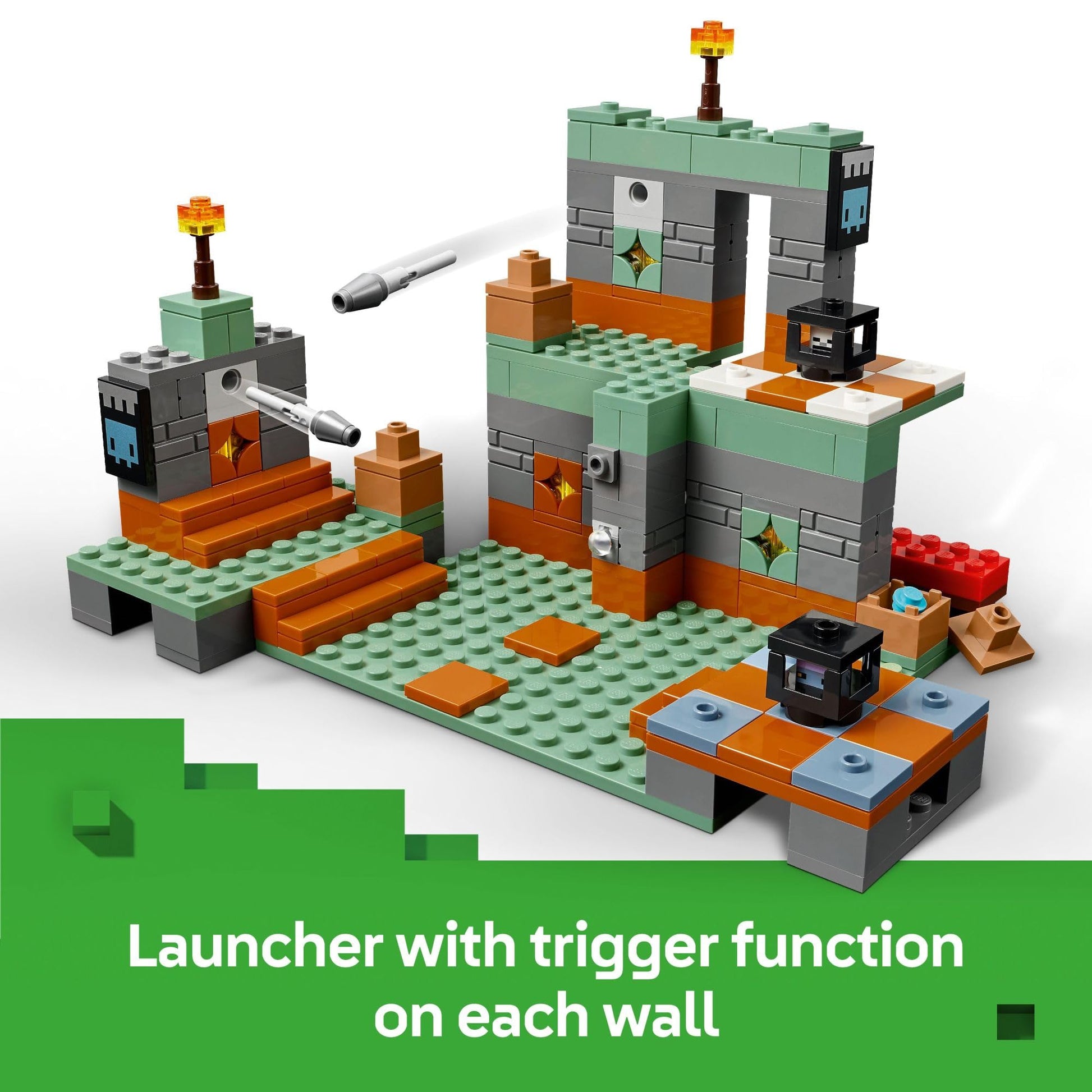 LEGO Minecraft The Trial Chamber Building Toy - Gamer Playset for Kids, Girls and Boys, Ages 8+ - Includes Shadow Hoodie Minifigure for Pretend Play - Birthday Gift Idea - 21271 LEGO