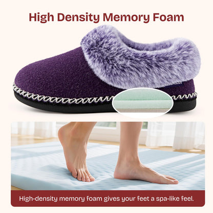 EverFoams Women's Bootie Slippers Memory Foam Purple, Size 8 US 🍁 All In One Marketplace Canada