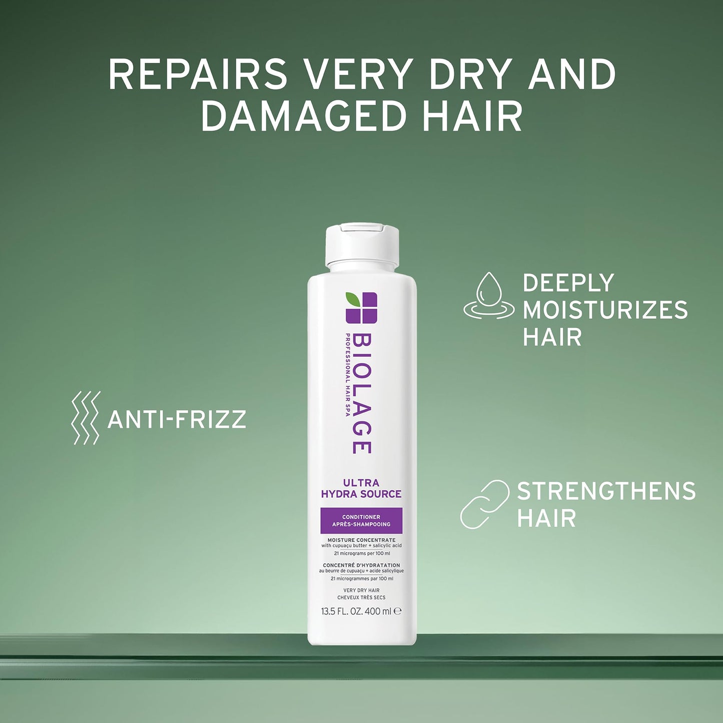 Biolage Conditioner, Ultra HydraSource Conditioning Balm, Hydrating Conditioner for Very Dry Hair, Curly Hair Conditioner, Moisturizes and Softens Hair, Sulfate Free, Silicone Free, Paraben Free, Vegan BIOLAGE