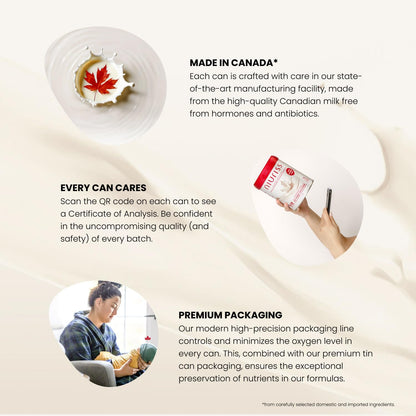 NIURISS Infant Formula – Canadian-Made with OPO Lipids, GOS Fiber & Canadian Milk – 700g (0-12 Months)