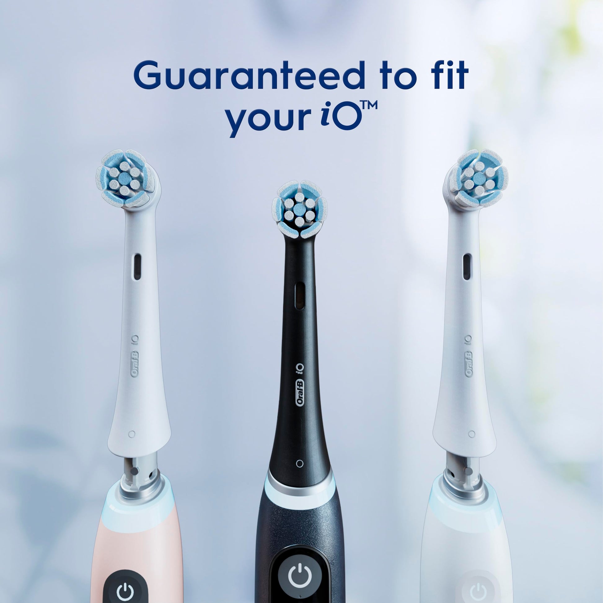 Oral-B iO Gentle Care Replacement Heads, Electric Toothbrush Brush Heads, White, 2 Count
