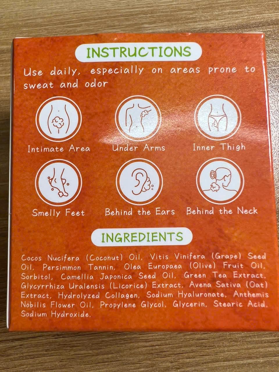 Muun Persimmon Soap (Pack 3) For Old People Smell, Aging Odor - Japanese Deodorant Soap, Deodorizing Body Wash, Smooth Deeply Cleansing - Body Odor Eliminator for Women & Men - Available at All In One Marketplace Canada