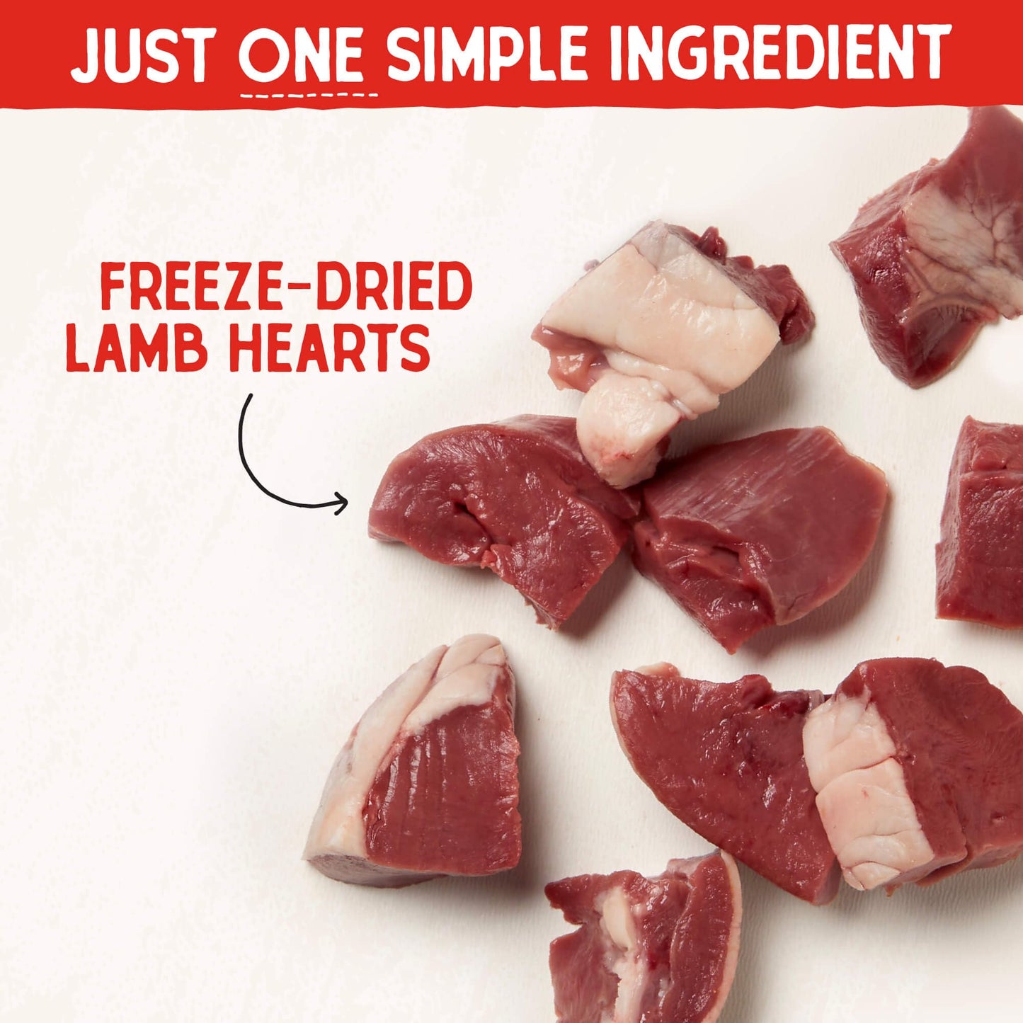 Stella & Chewy's Freeze-Dried Raw Single Ingredient Lamb Heart Treats, 85g Bag 🍁 All In One Marketplace Canada