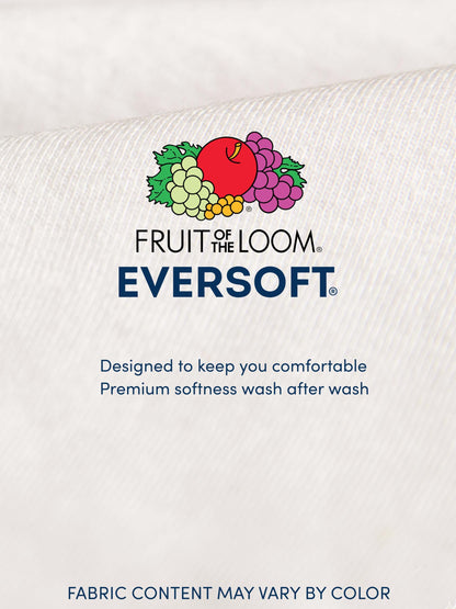 Fruit of the Loom Men's Crew T-Shirt, White, Medium(Pack of 6)