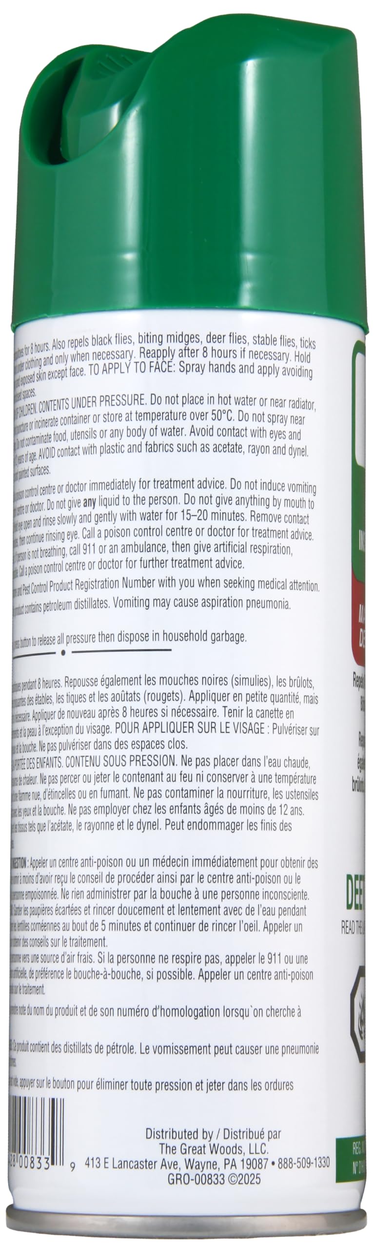 Great Outdoors Insect Repellent 30% DEET Aerosol Spray, 175g - Available at All In One Marketplace Canada