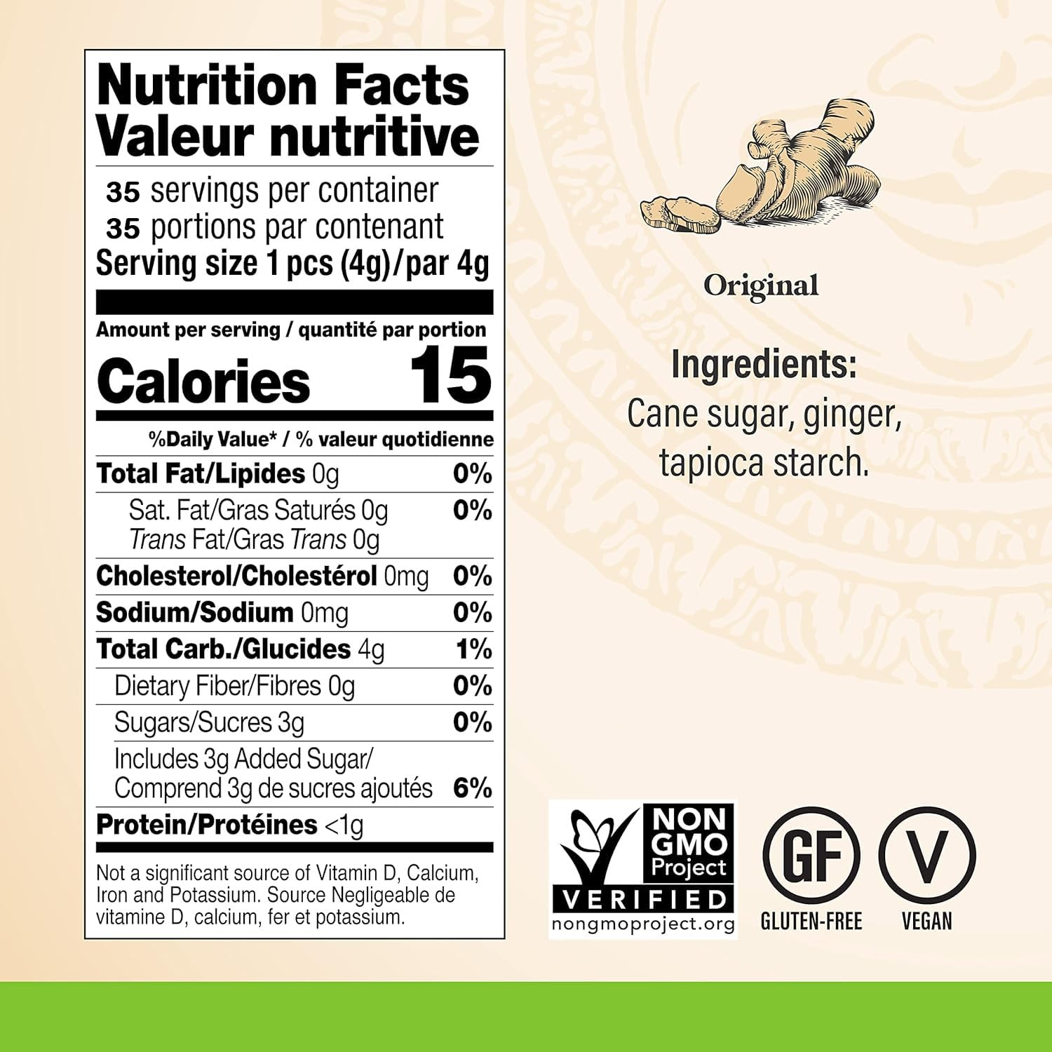 Chimes Original Ginger Chews, 141.80 g - Available at All In One Marketplace Canada