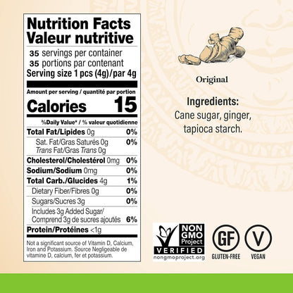 Chimes Original Ginger Chews, 141.80 g - Available at All In One Marketplace Canada