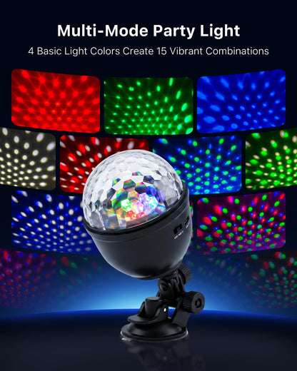 FALOVE 2 Pack Cupcake RGB Disco Ball Lights for Party & Ambient Night Light 🍁 All In One Marketplace Canada