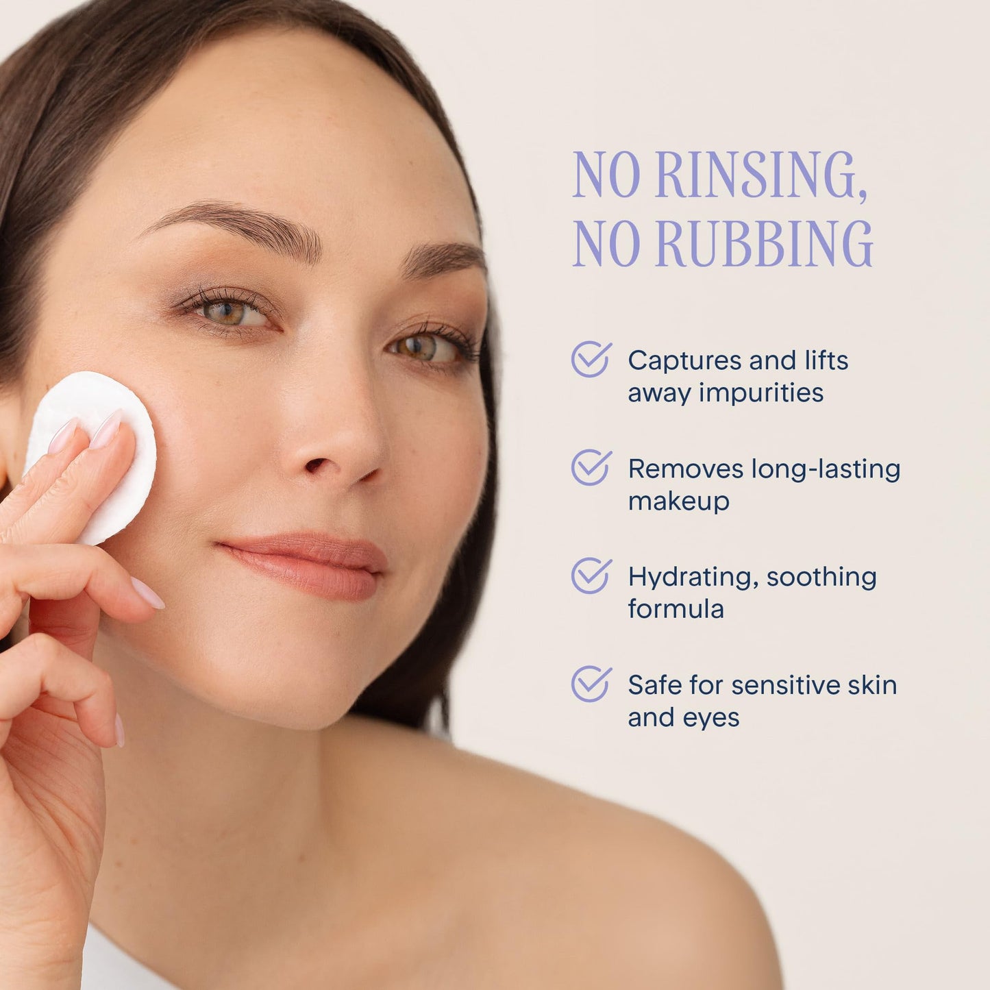 Marcelle Micellar Water, Dry + Sensitive Skin, with Hyaluronic Acid, Cleanses, Removes Makeup and Tones, Hypoallergenic, Oil-Free, Alcohol-Free, Fragrance-Free, Cruelty-Free, 400 mL MARCELLE
