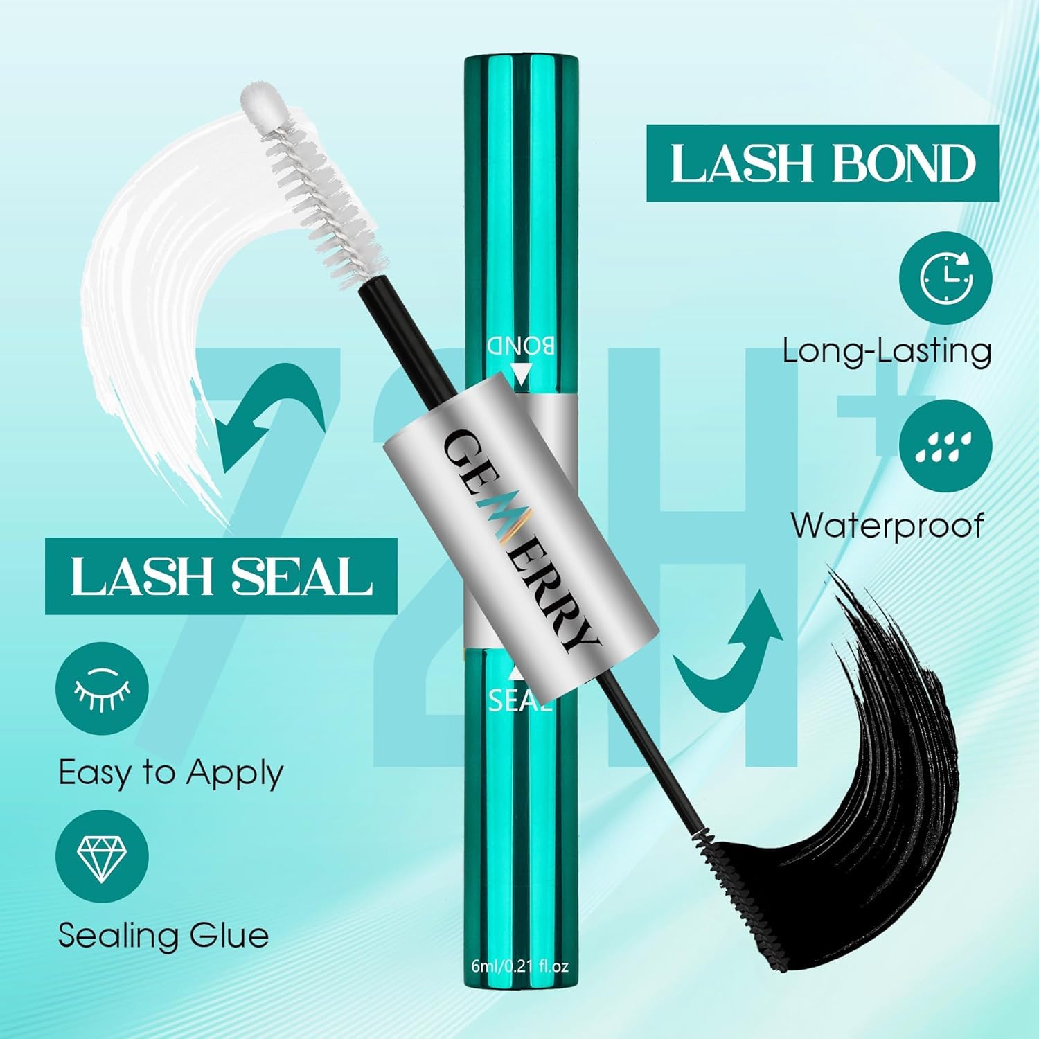GEMERRY Cluster Lashes Lash Clusters Lash Extension Kit Black Brown Eyelashes 3D-200D 8-20mm (1 count (Pack of 1), Beginner Set-80D) - Available at All In One Marketplace Canada