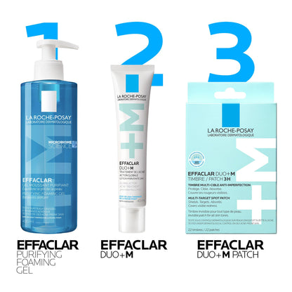 La Roche Posay Pimple Patches, Effaclar Duo+M Hydrocolloid Acne Patches for Acne-Prone Skin, Visibly Reduce Blemishes in 3 Hours, for Day or Night Use, Dermatologist Recommended, 22 Count per Box