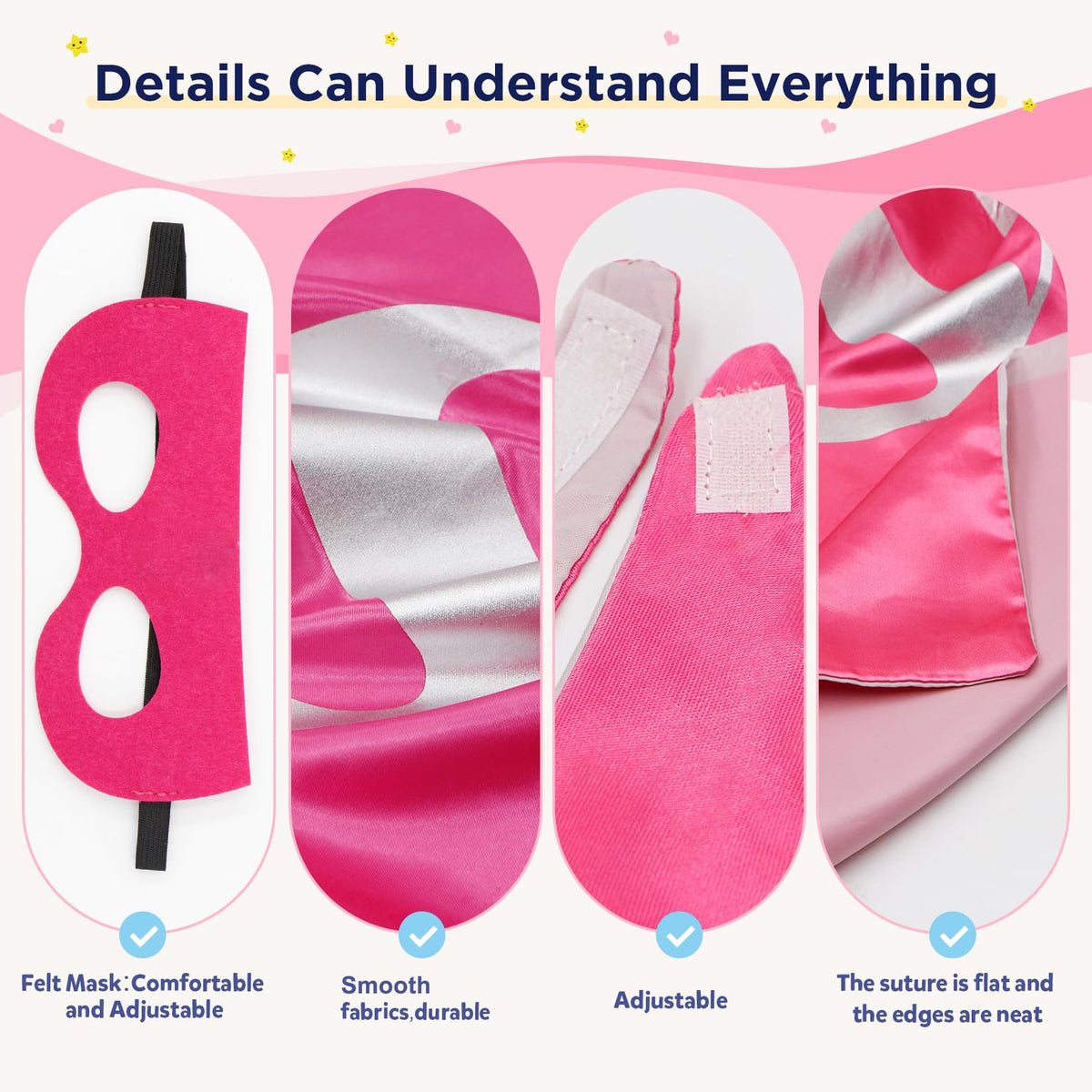 RioRand Kids Dress Up Superhero Capes Set and Slap Bracelets Costumes Birthday Party Christmas Gifts (4PCS FOR BOYS & GIRLS) 🍁 All In One Marketplace Canada