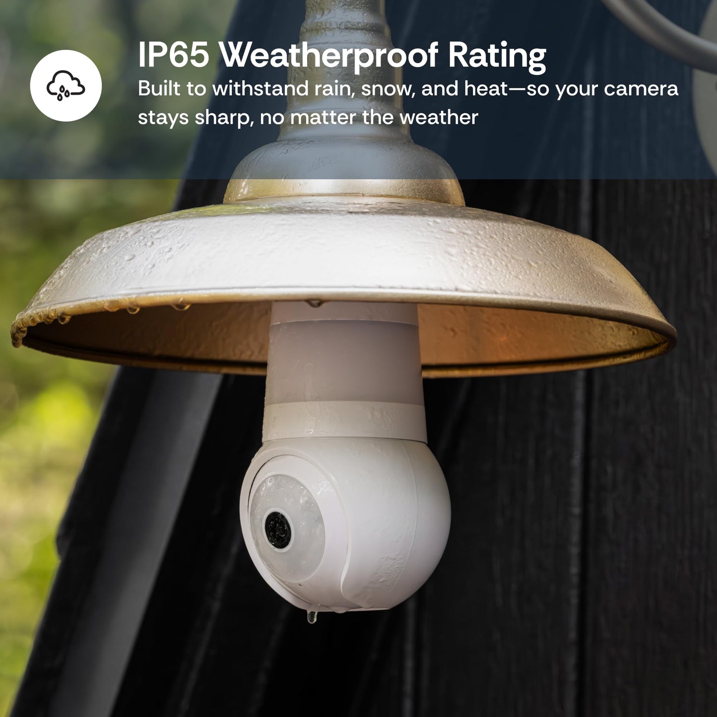 Luna Light Bulb Security Camera Wireless, 360° Pan Tilt Camera, Color Night Vision, LED Bulb & Spotlight, 2.4GHz 5GHz WiFi 6, Indoor Outdoor Porch Camera - Available at All In One Marketplace Canada