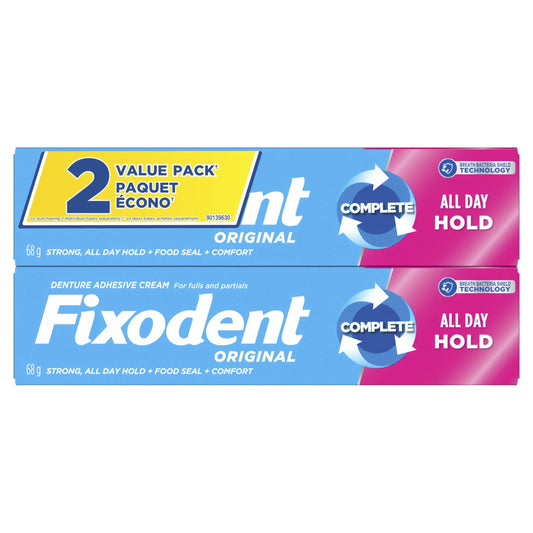 Fixodent Original Secure Denture Adhesive, 136 g Total (2 Count of 68 g Each) 🍁 All In One Marketplace Canada Fixodent