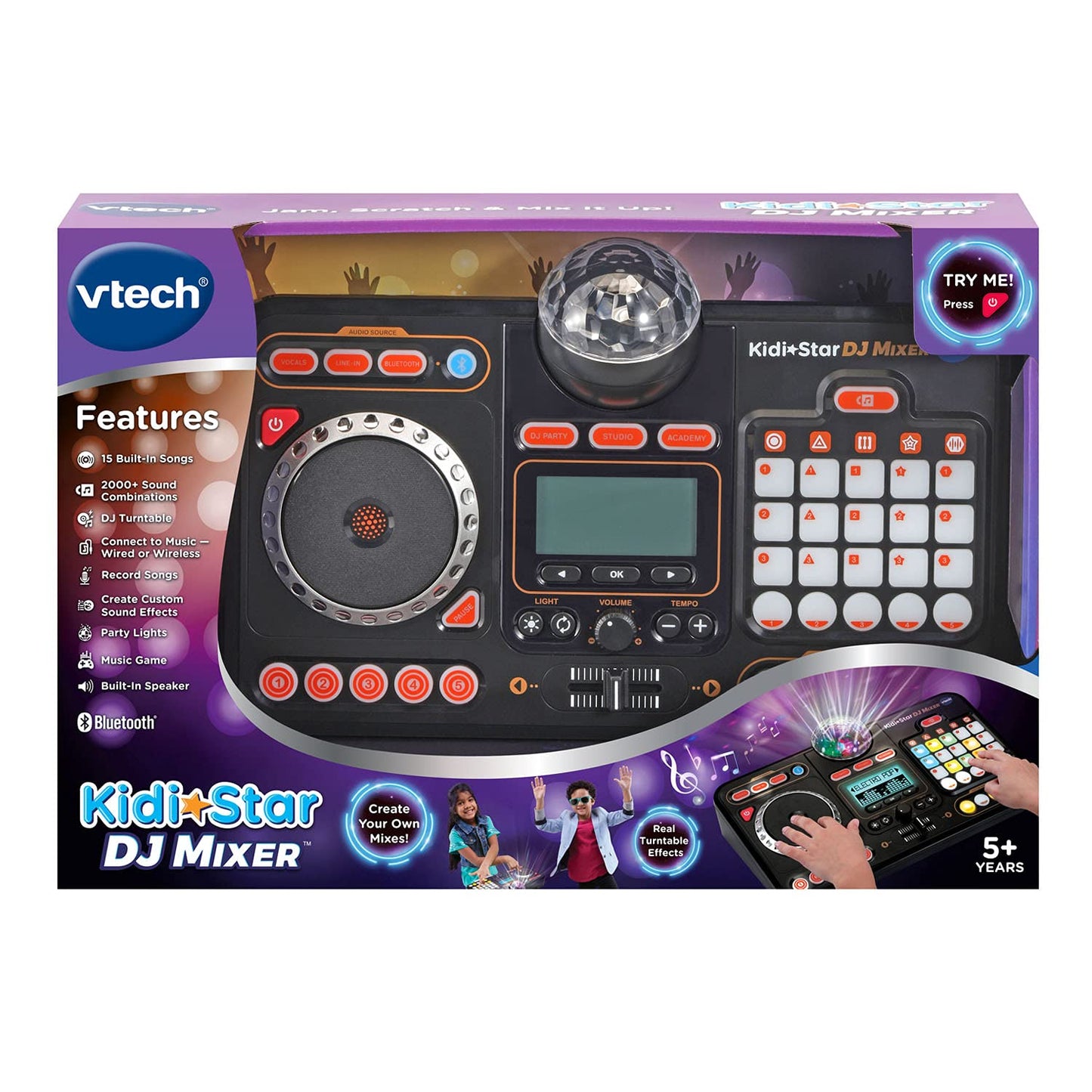 VTech Kidi Star DJ Mixer (English Version), Black VTech
