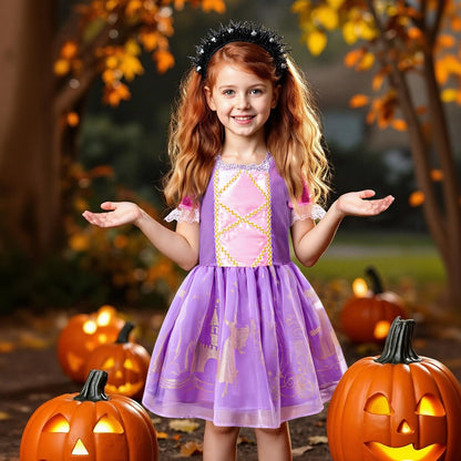 Meland Princess Dress Up for Girls 3-8, Kids Costume with Cape & Toy 🍁 All In One Marketplace Canada