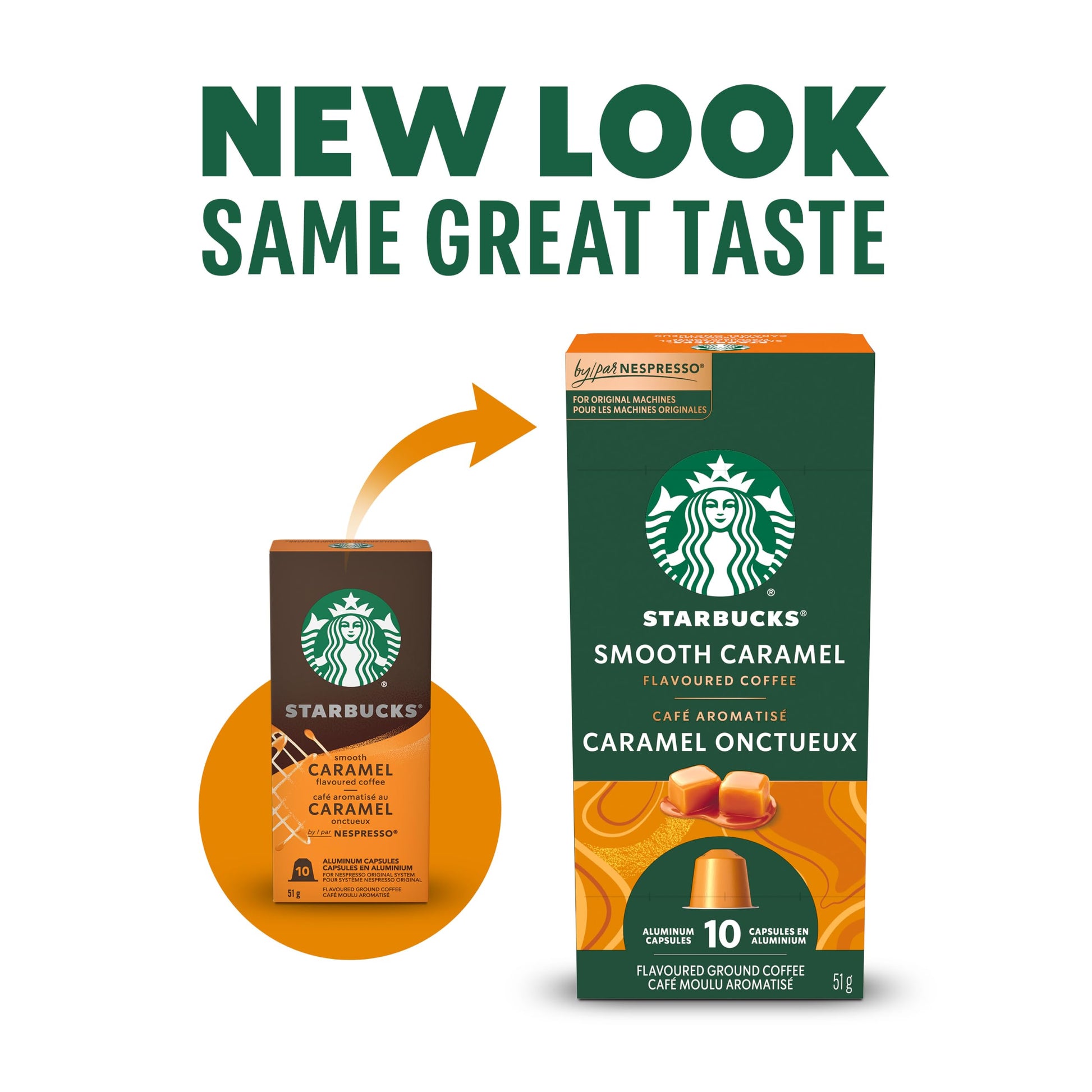 STARBUCKS Smooth Caramel, For NESPRESSO Original, 5 Boxes, 255 g Starbucks