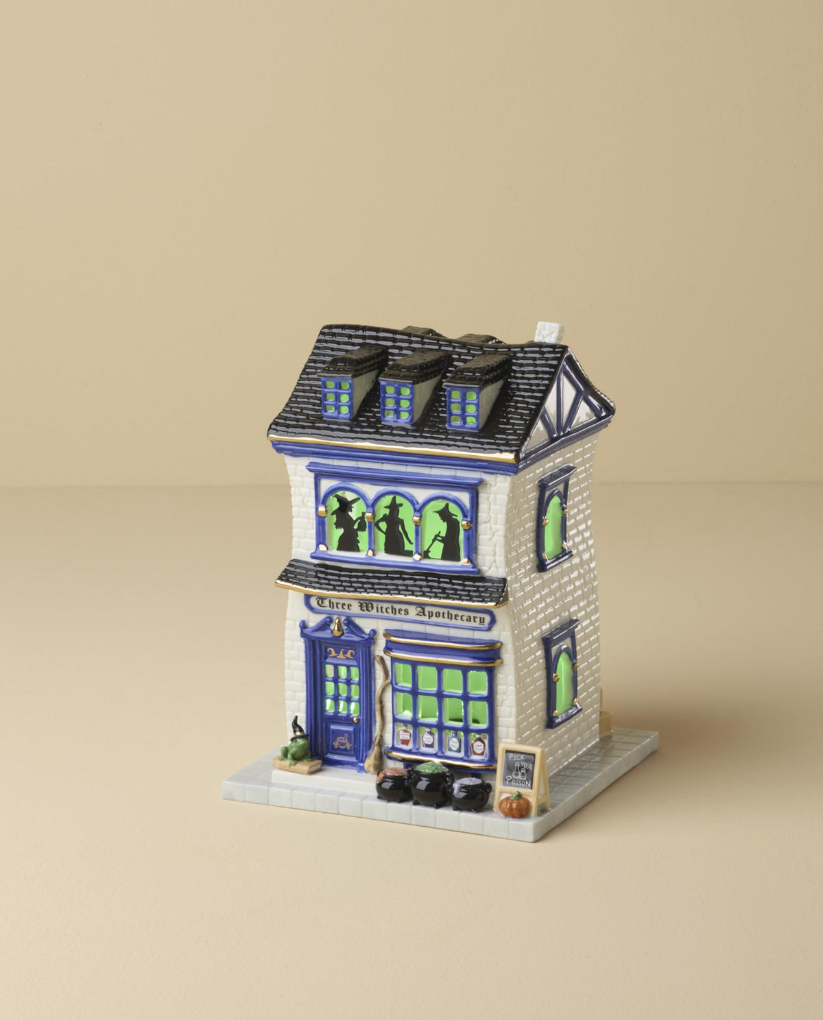 Lenox 899029 Vintage Halloween Apothecary Potion Shop Light-Up Figurine