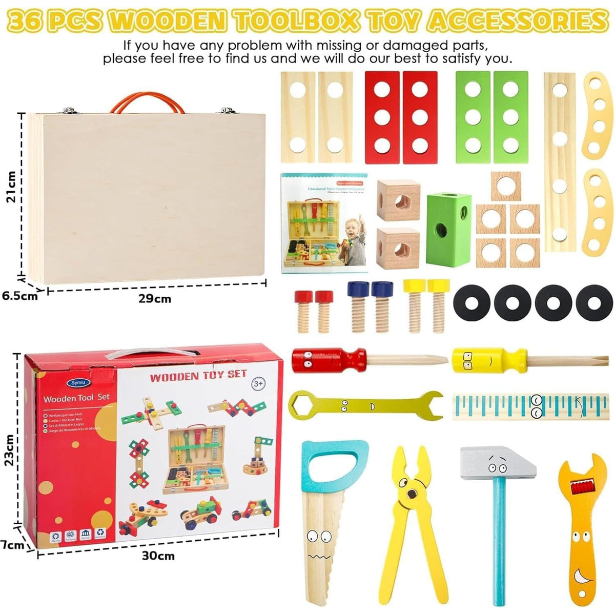 TONZE Kids Tool Set for Boys 3-5, Wooden Building Toy Gift Set 🍁 All In One Marketplace Canada