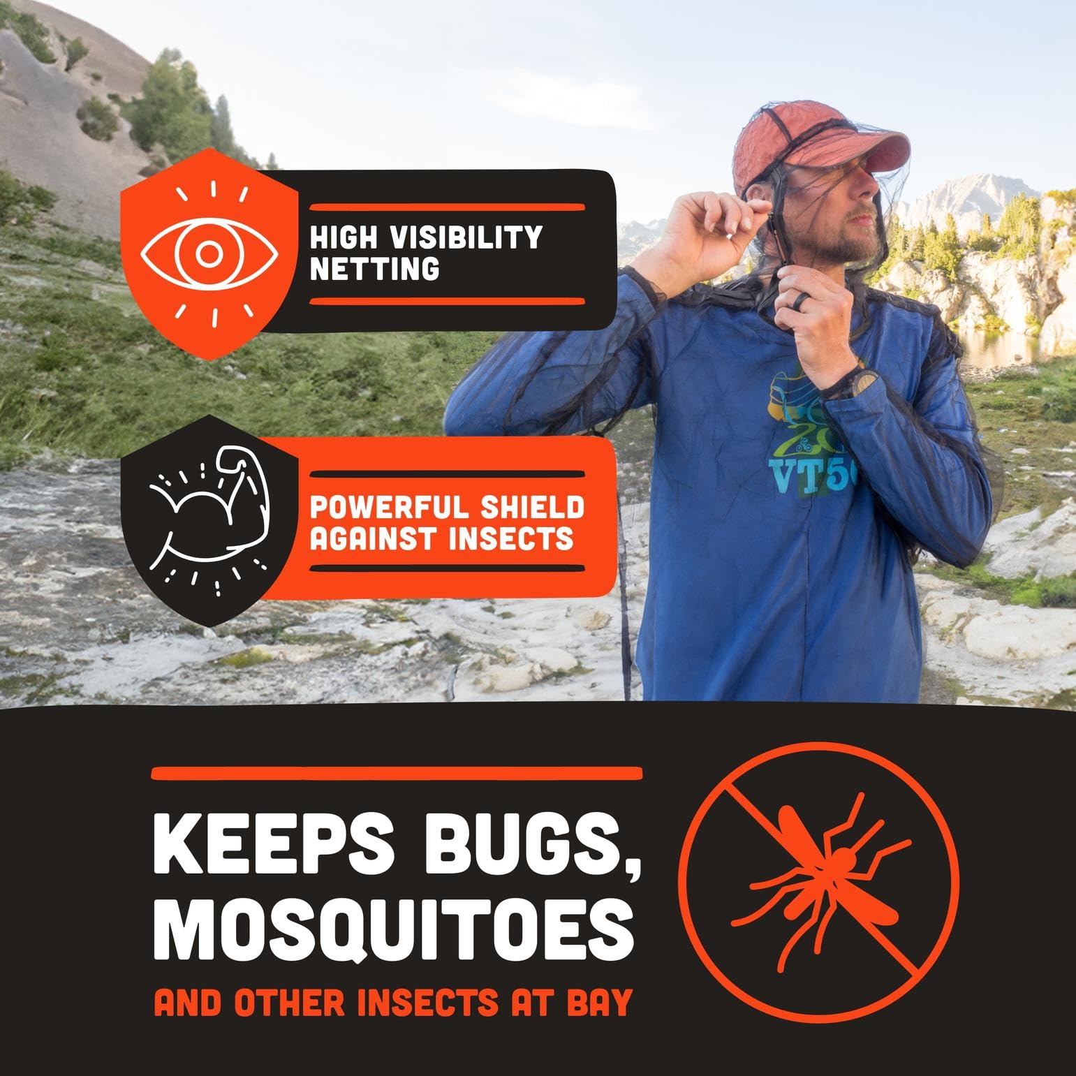 Ben's InvisiNet Bug Jacket, L/XL, multi, one size (0006-7221) Ben's