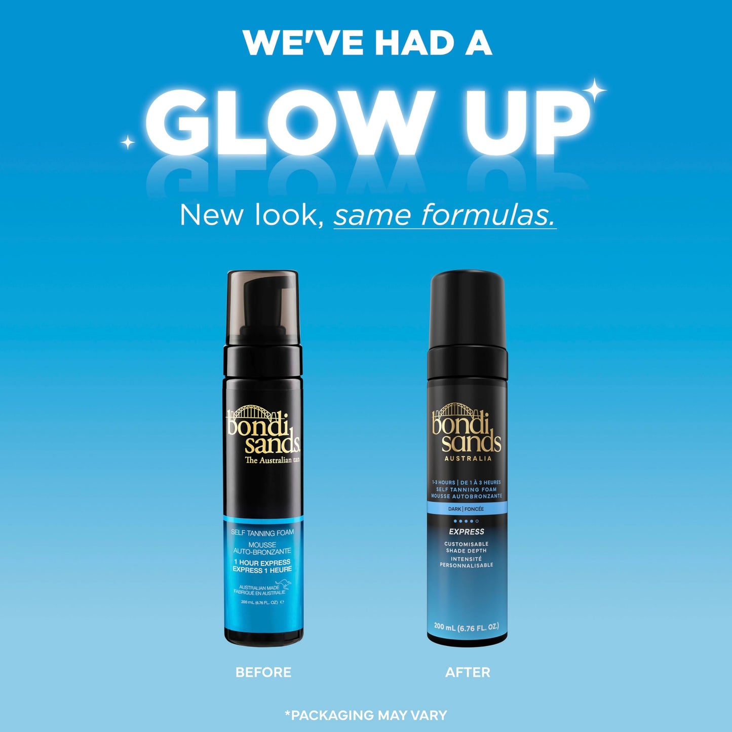 Bondi Sands 1 Hour Express Self Tanning Foam | Lightweight, Fragrance Free Self-Tanner for an Even, Streak-Free Tan | 200 mL