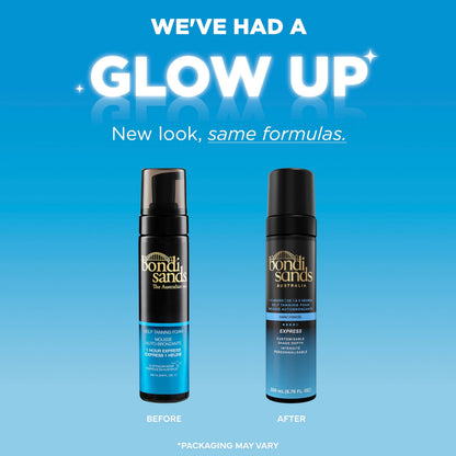 Bondi Sands 1 Hour Express Self Tanning Foam | Lightweight, Fragrance Free Self-Tanner for an Even, Streak-Free Tan | 200 mL