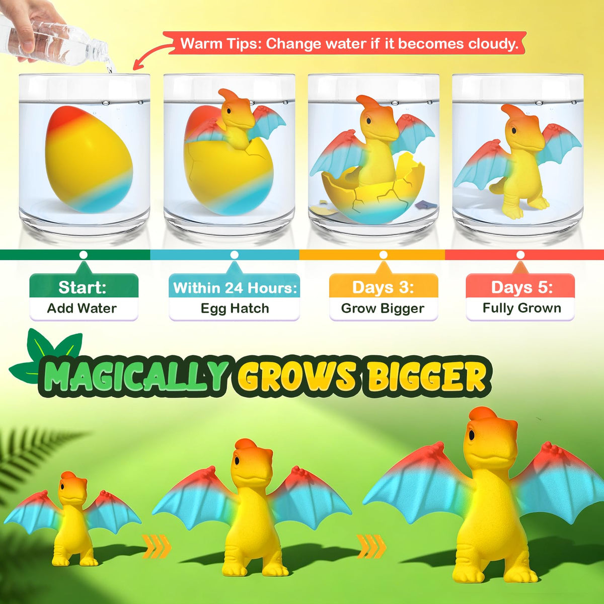 Dinosaur Hatching Eggs for Kids - 6 Pack Dinosaur Toys for Boys and Girls 🍁 All In One Marketplace Canada