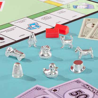 Monopoly Board Game | Classic Game with Storage Tray and Larger Tokens | Ages 8+ | 2 to 6 Players | Family Games for Kids and Adults | Kids Gifts (English & French) 🍁 All In One Marketplace Canada