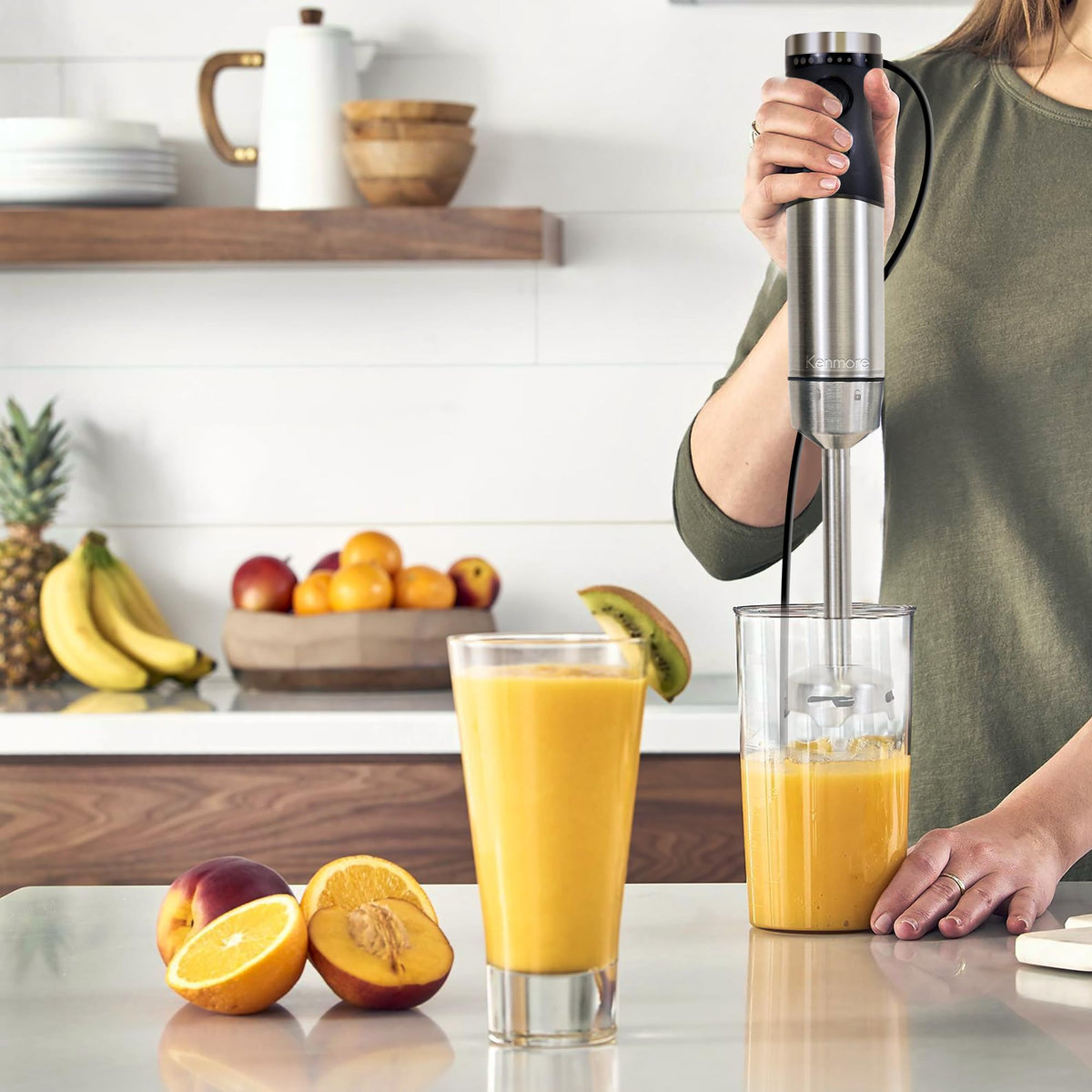 Kenmore Variable Speed Hand Blender Set with Food Chopper & Whisk