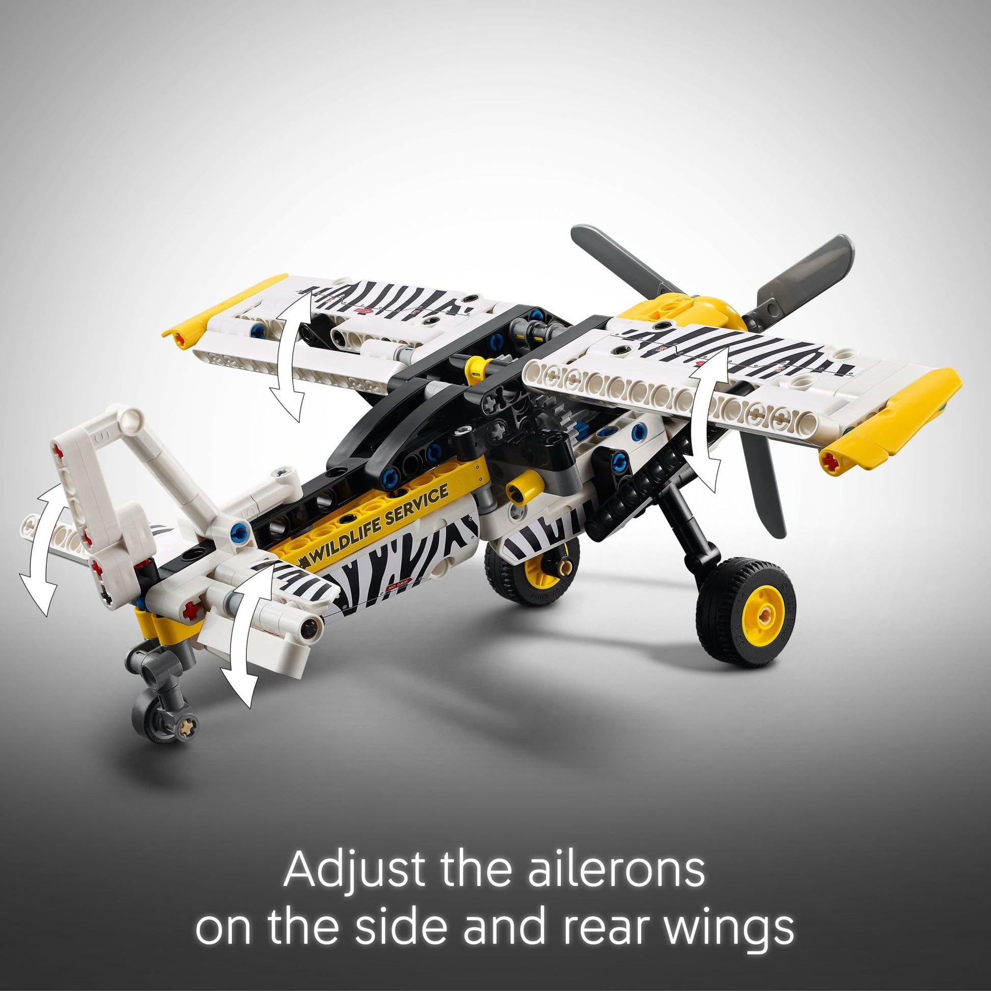 LEGO Technic Bush Plane Toy - Buildable Airplane Toy for Kids, Boys and Girls, Ages 8+ - Model Airplane Gift with Spinning Propeller, 4-Cylinder Piston Engine, and More - 42198 - Available at All In One Marketplace Canada