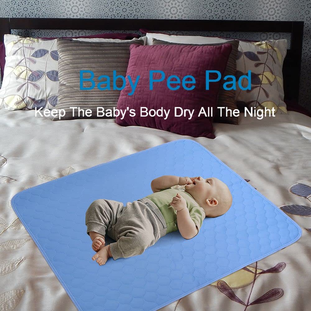 2PCS Reusable Underpads 34" x 36", Cooling Waterproof Bed Pads Washable for Incontinence Adults - Available at All In One Marketplace Canada